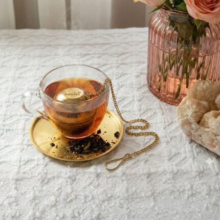 Ball Shaped Tea Infuser with Extended Chain
